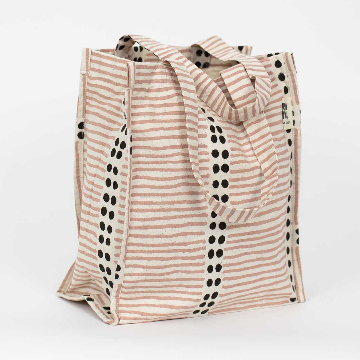 DOTLINE Bag, pink/brown/offwhite