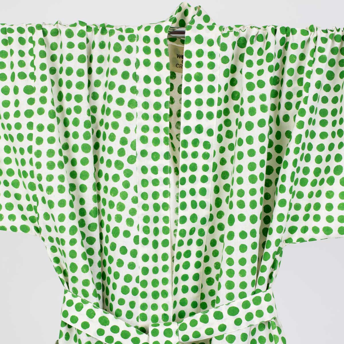 DOTS Kimono one size, vit/grön