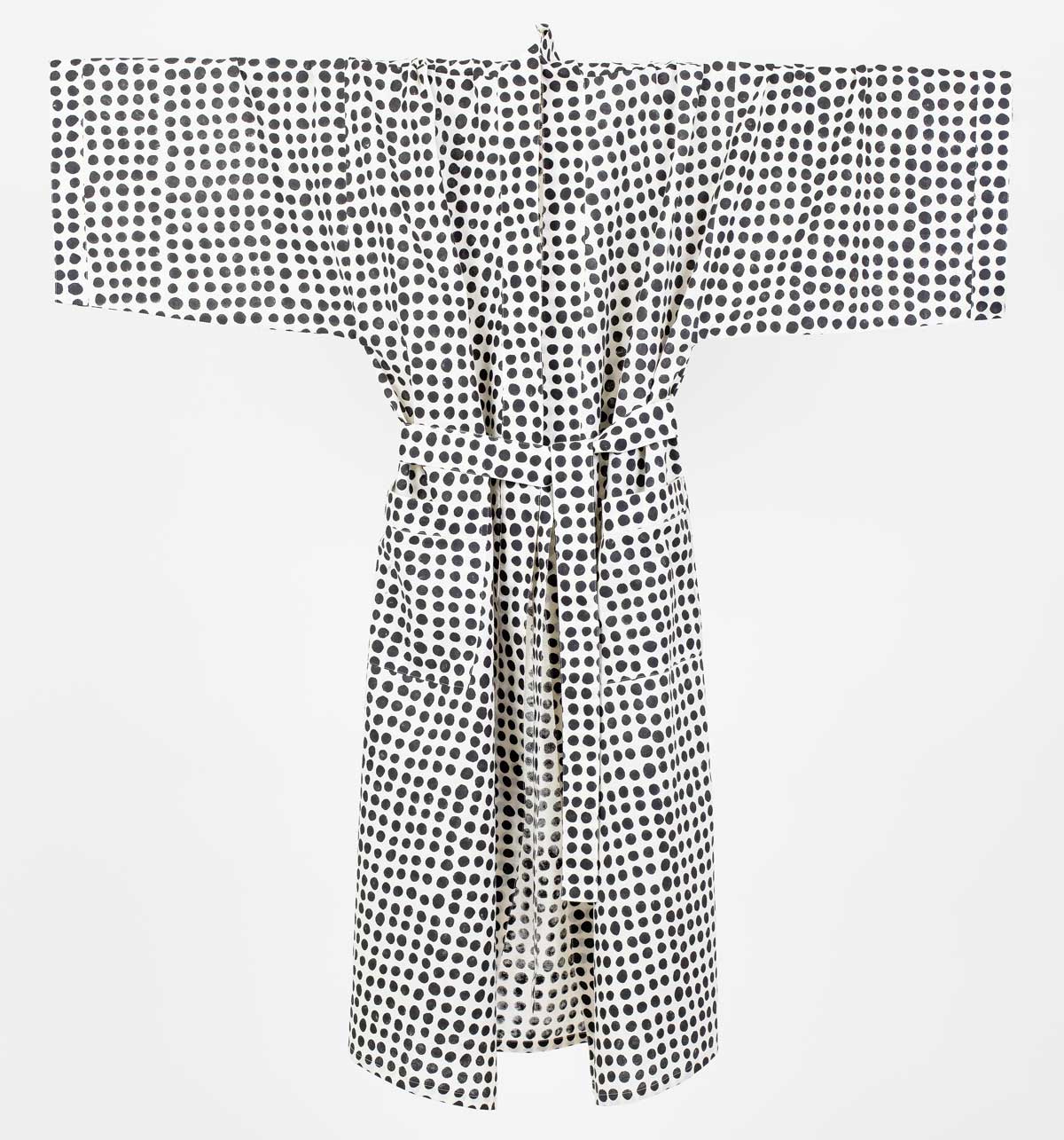 DOTS Kimono one size, svart/vit