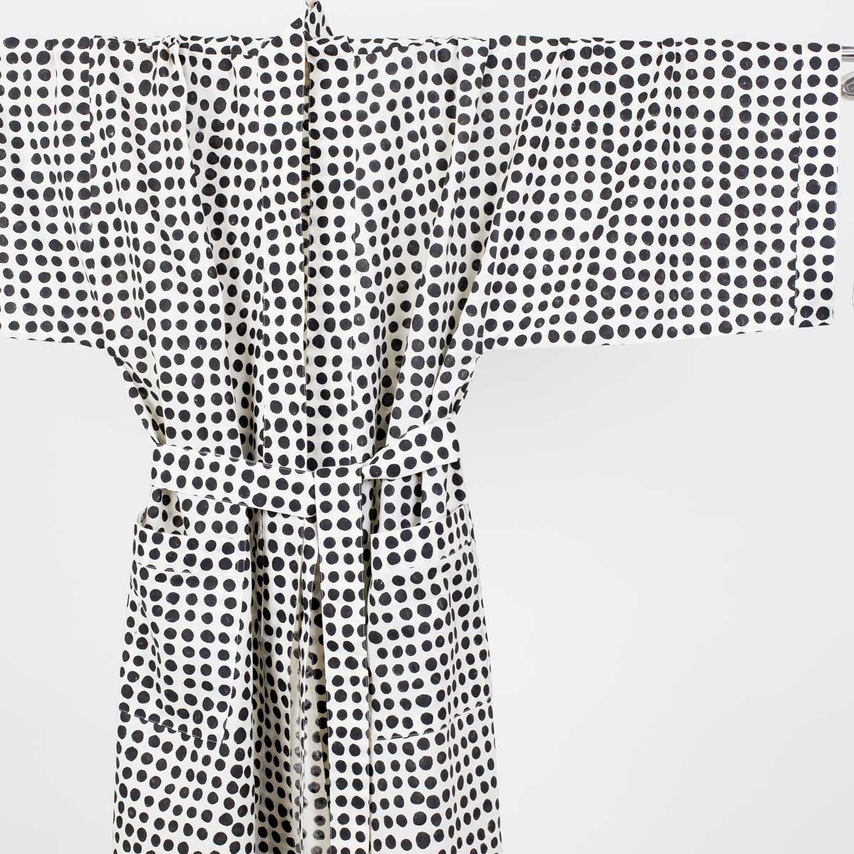 DOTS Kimono one size, svart/vit