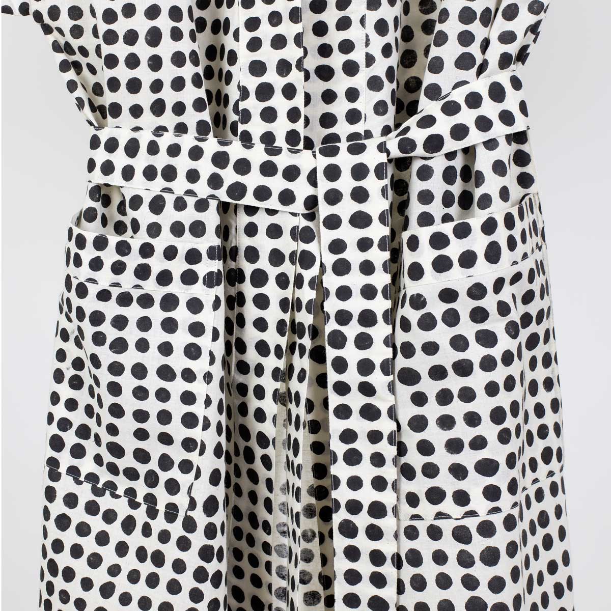 DOTS Kimono one size, svart/vit