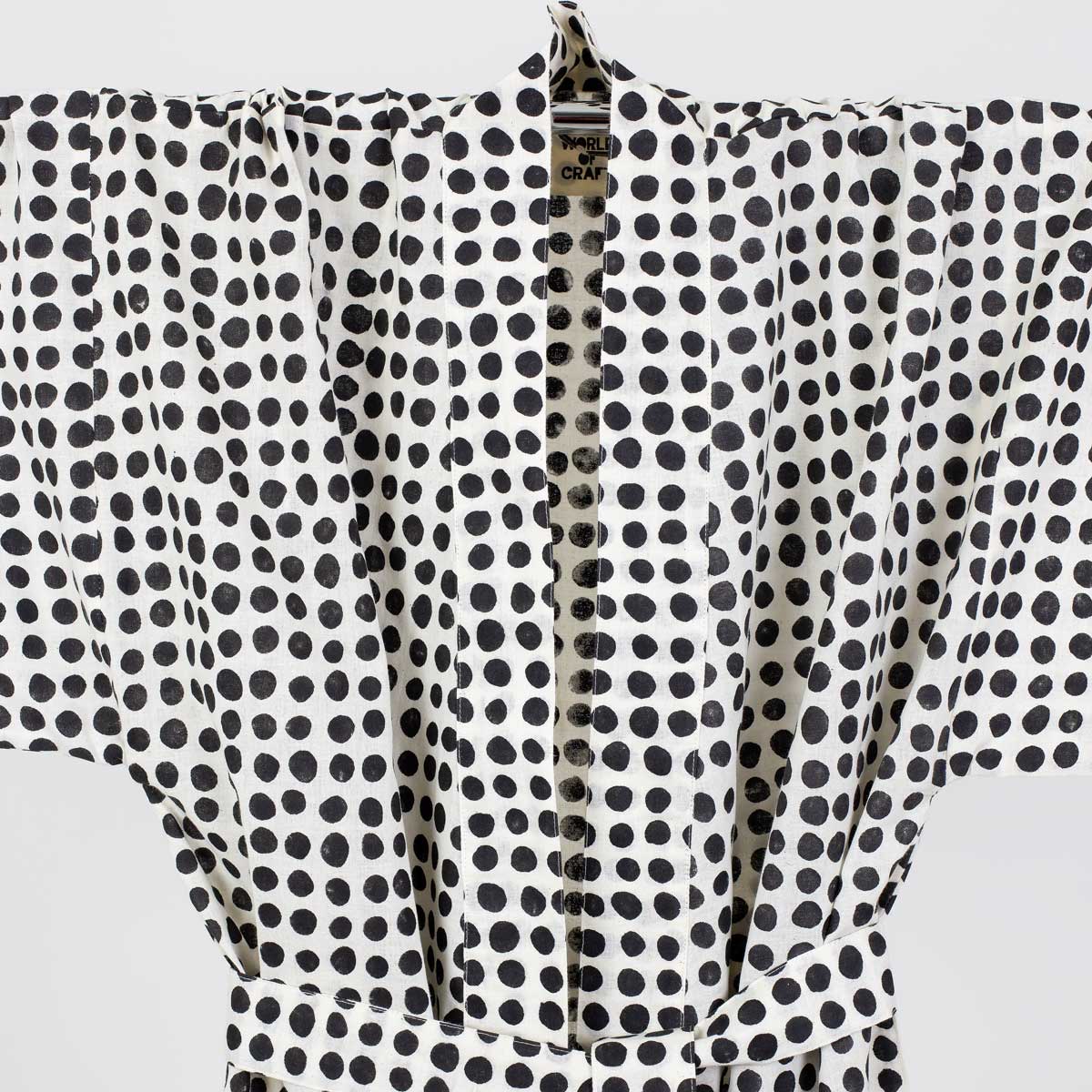 DOTS Kimono one size, svart/vit