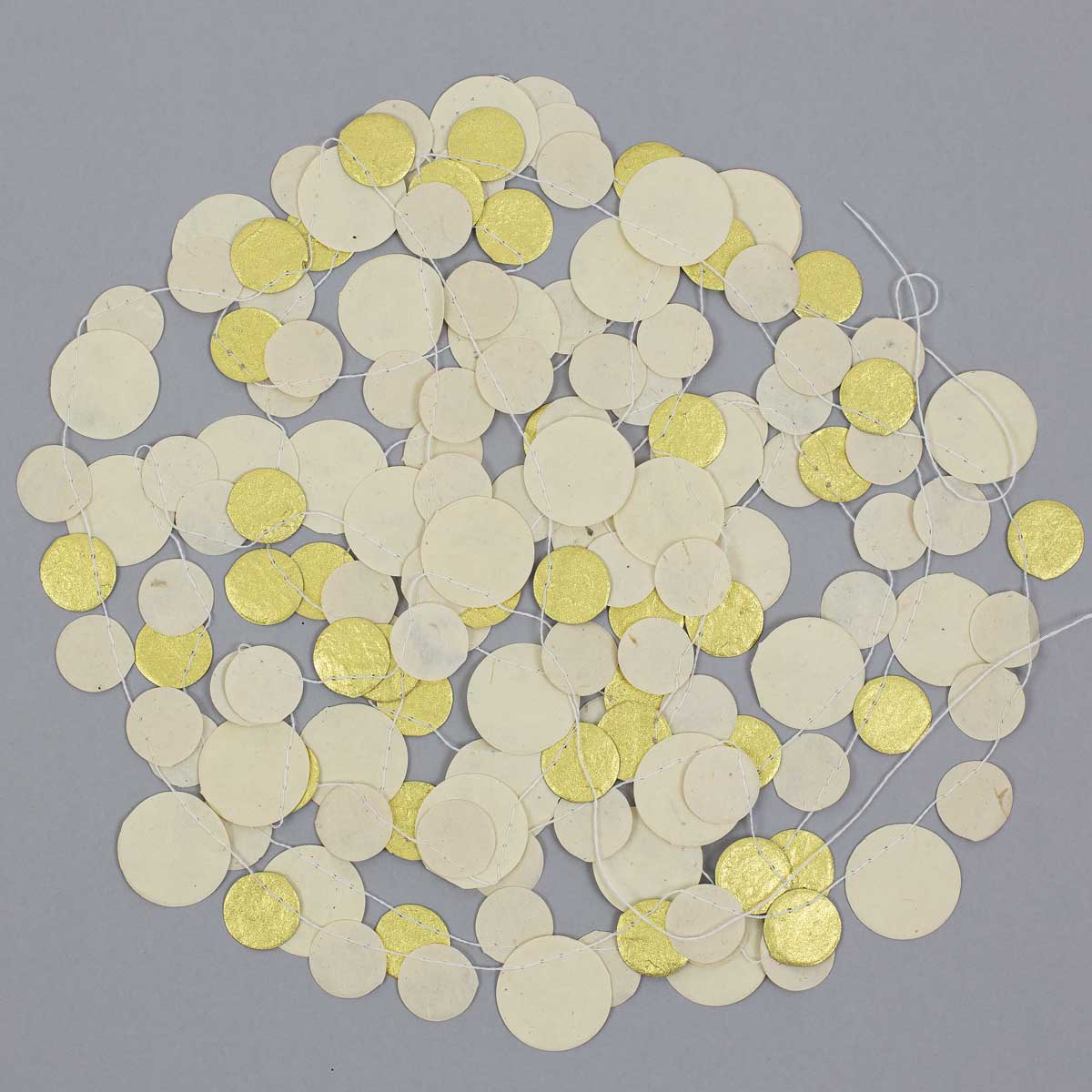 DOTS ON A STRING Girlang, vit/guld