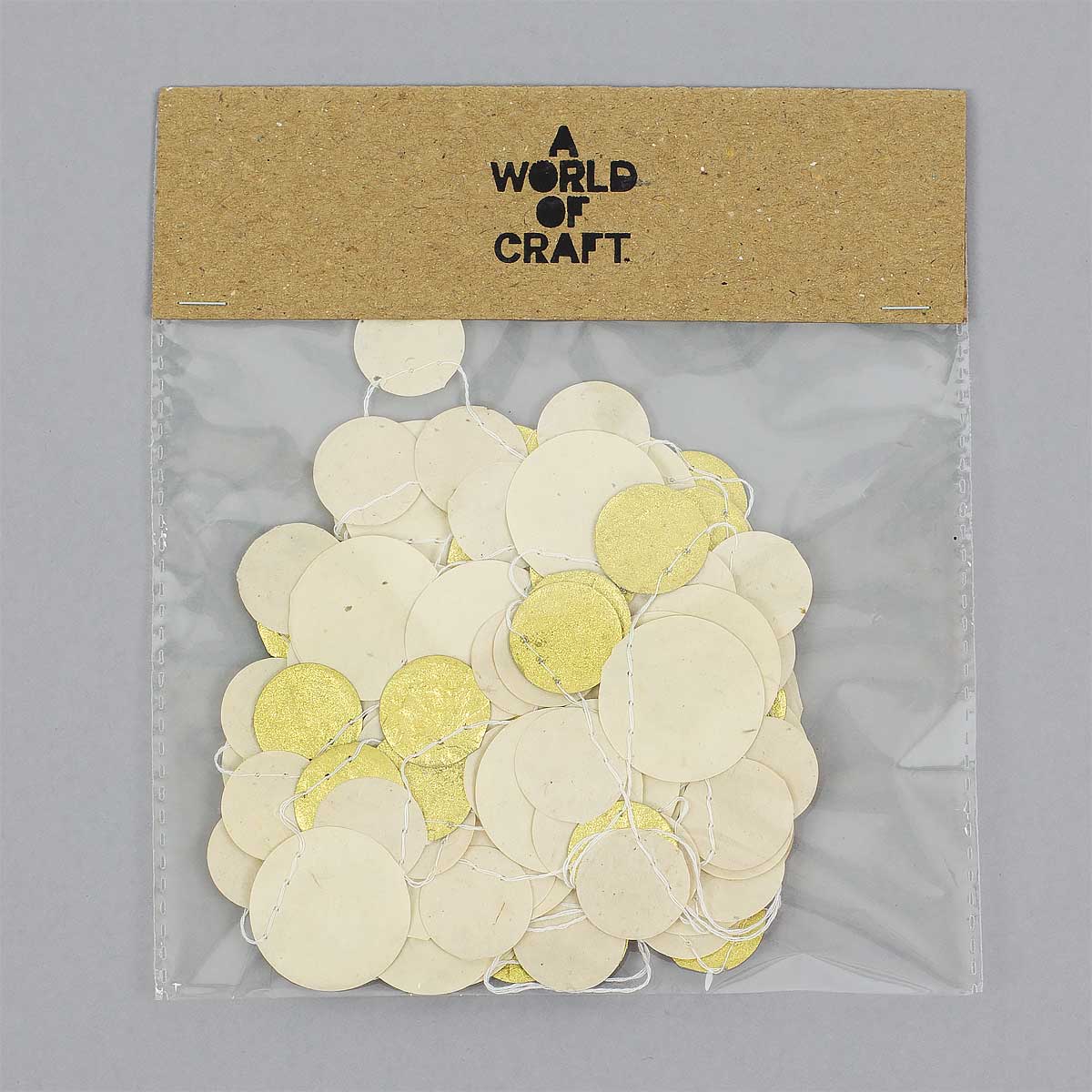 DOTS ON A STRING Girlang, vit/guld