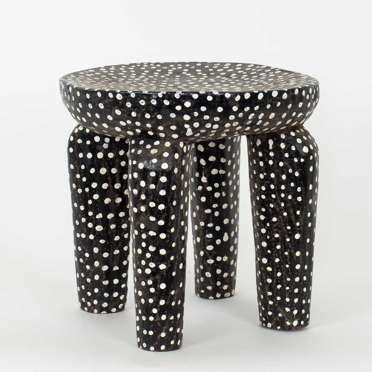 DOTTED Stool, black