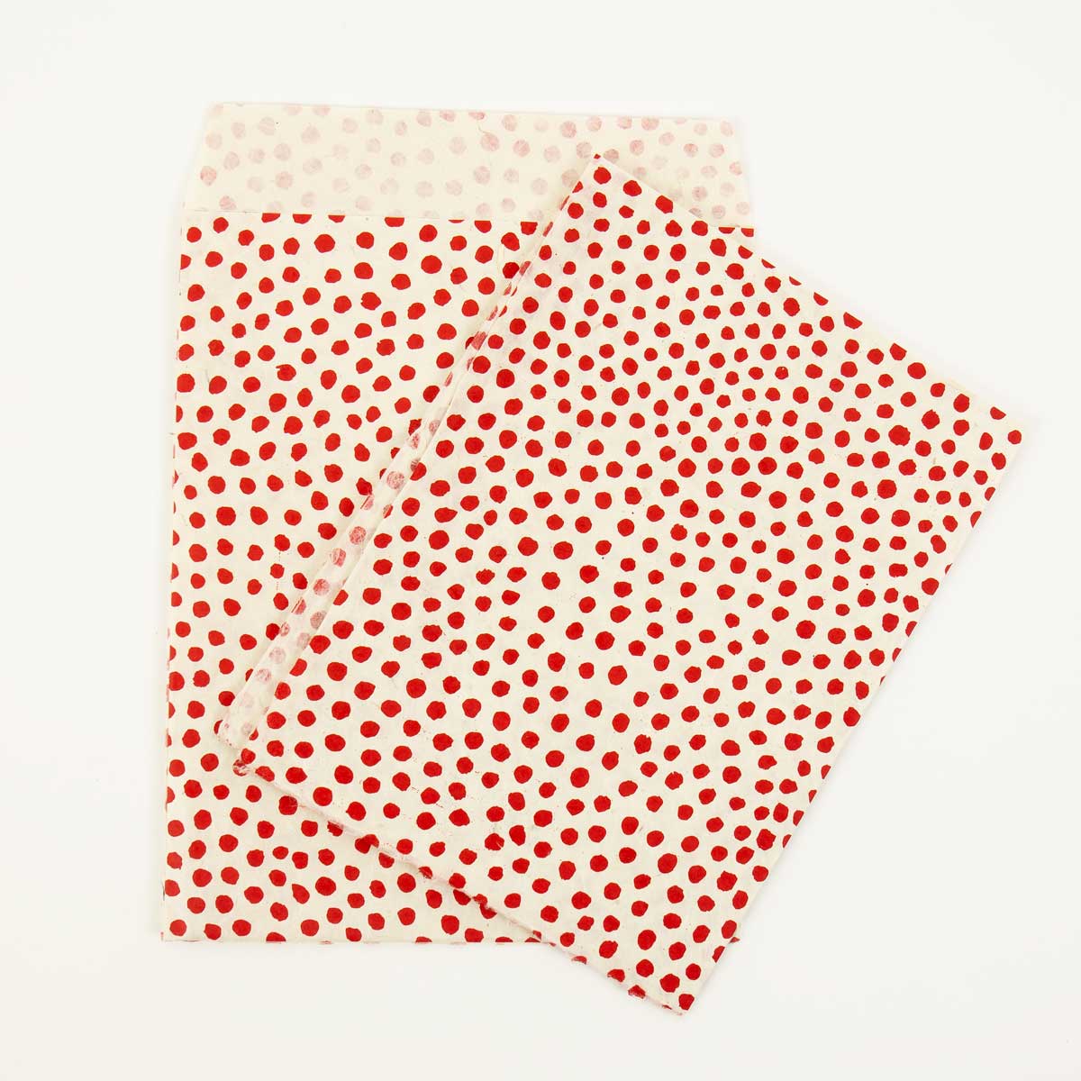 DOTTED Paper sheet 50x70, offwhite/red