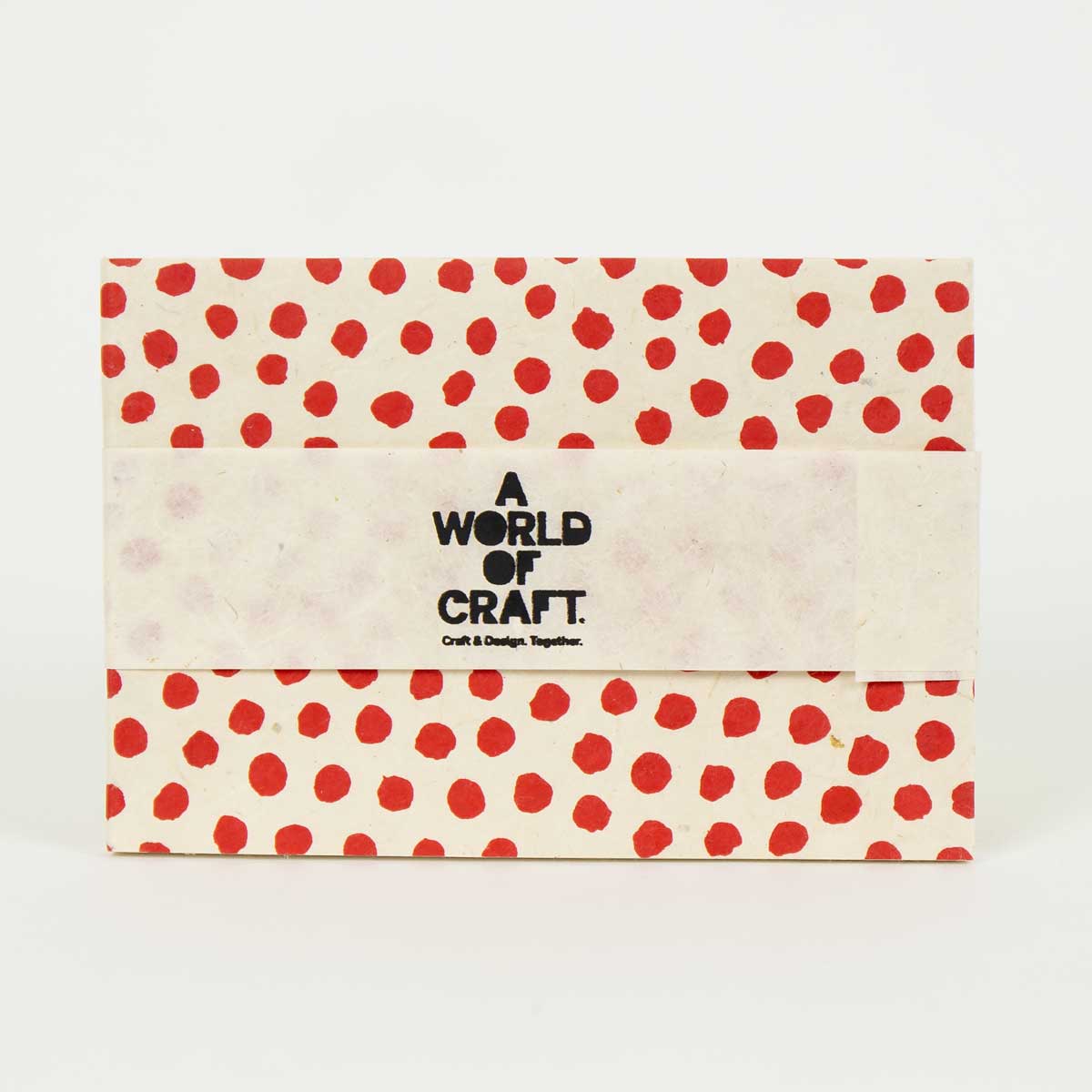 DOTTED Notebook A6, offwhite/red