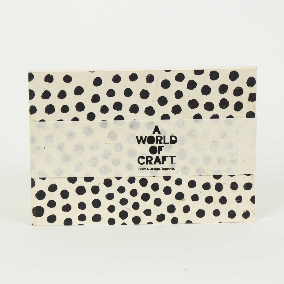 DOTTED Notebook A6, offwhite/black