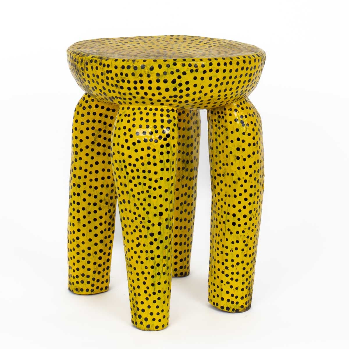 DOTTED Stool, yellow