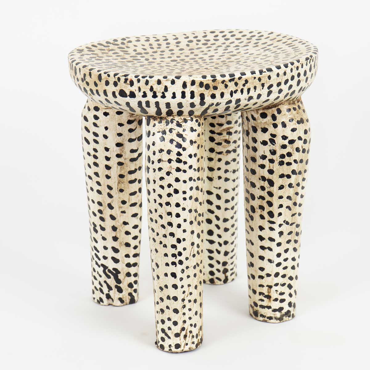 DOTTED Stool, white