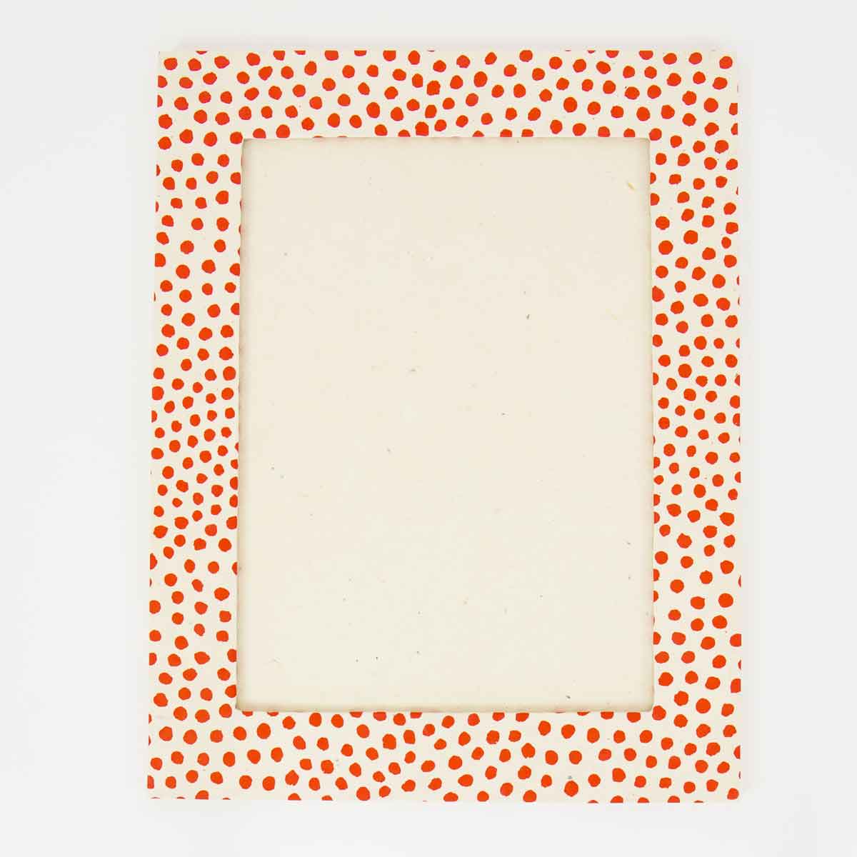 DOTTED Frame L, white/red