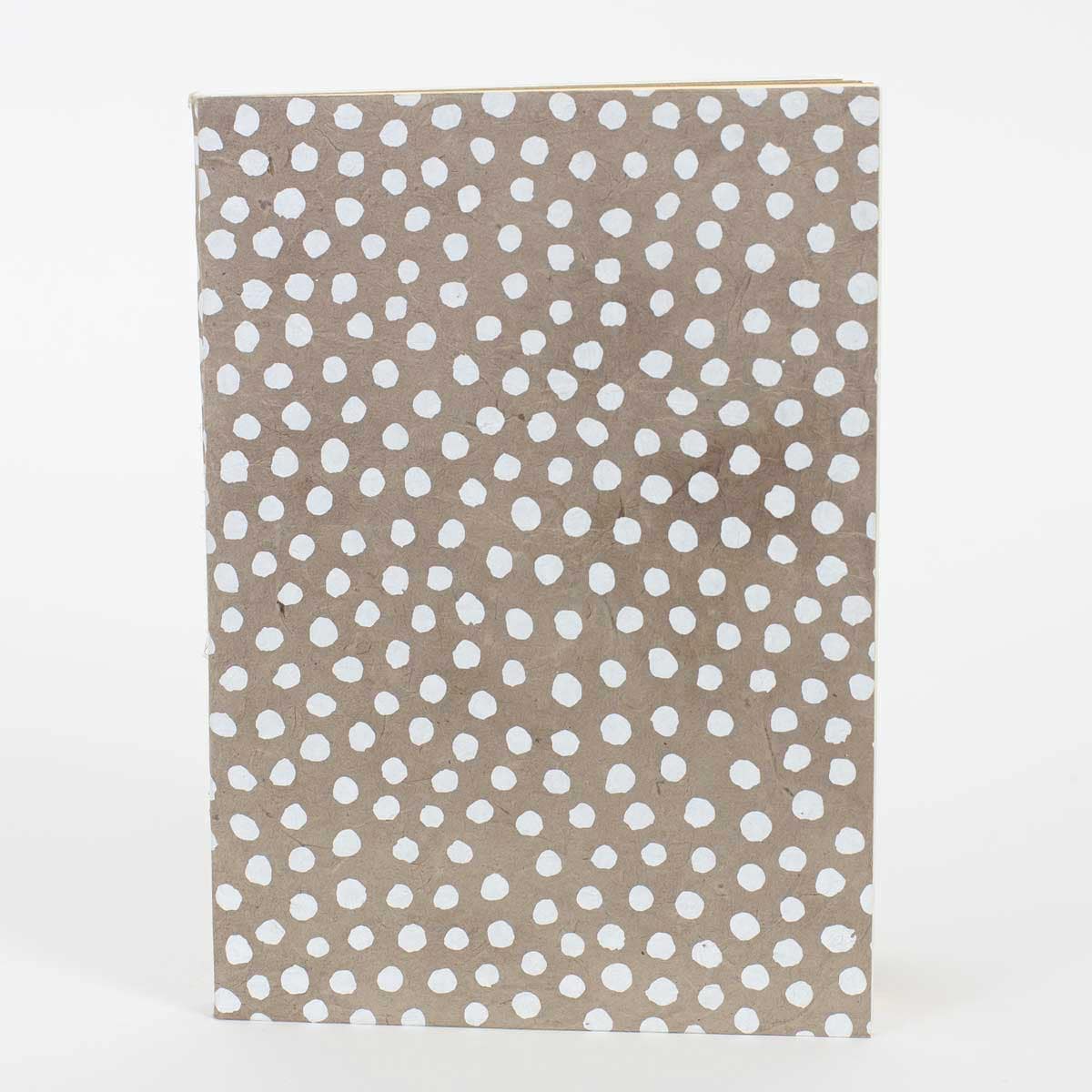 DOTTED Notebook A5, beige/white