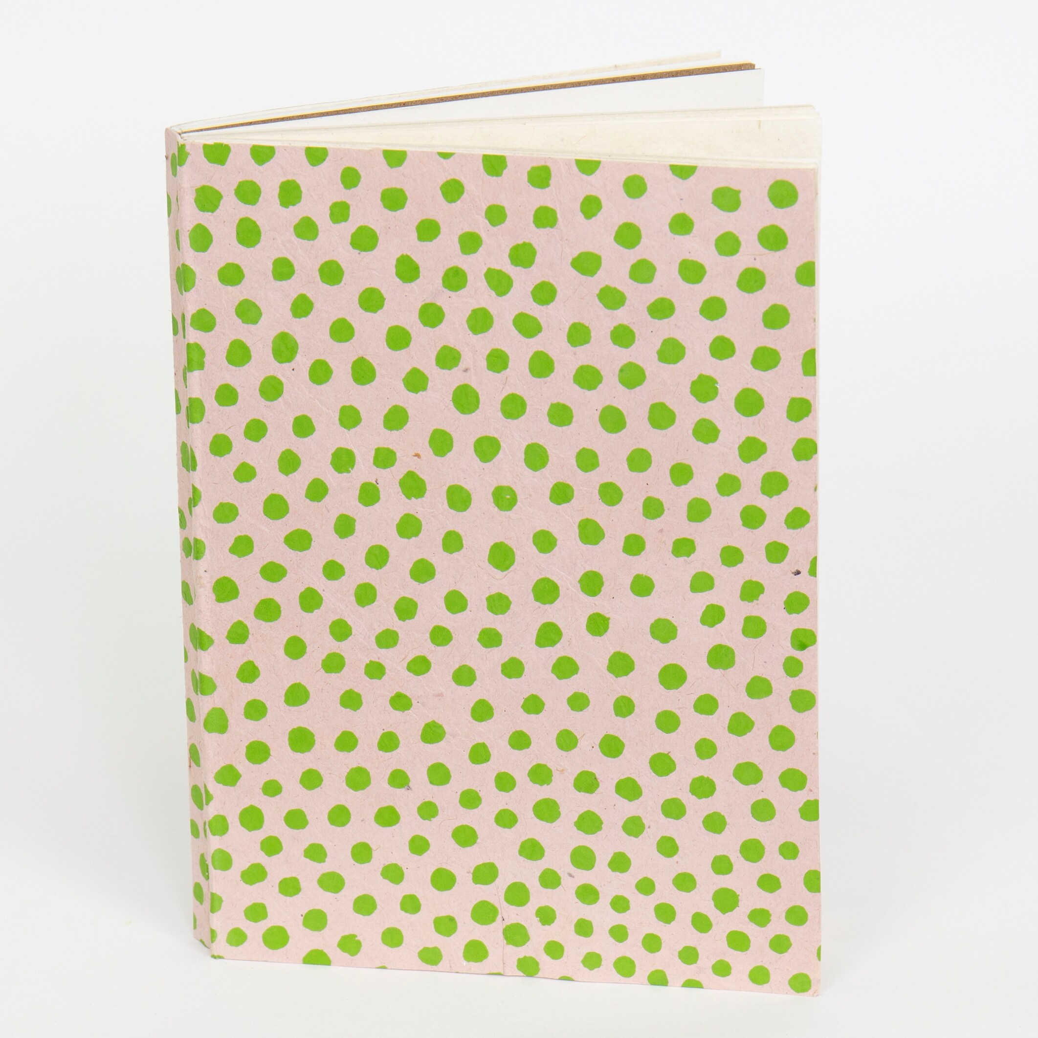 DOTTED Notebook A5, pink/green