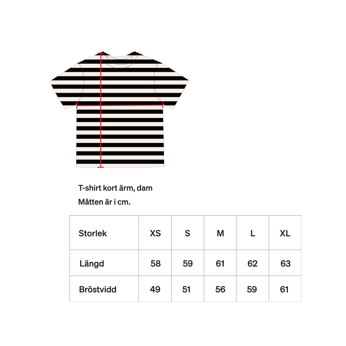 AWOC Woman T-shirt, short sleeve, black/offwhite