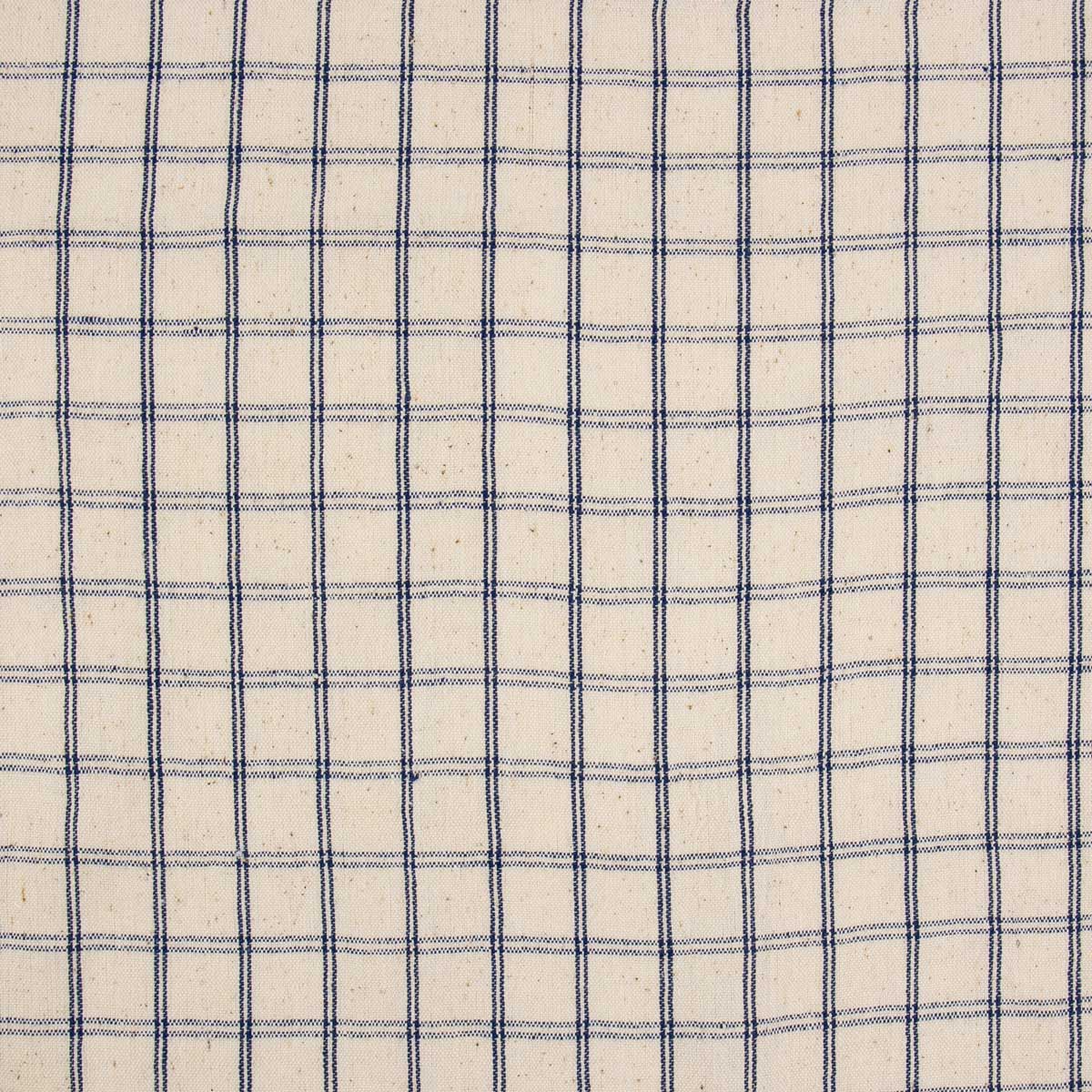 ECO DOUBLEGRID Fabric, offwhite/blue