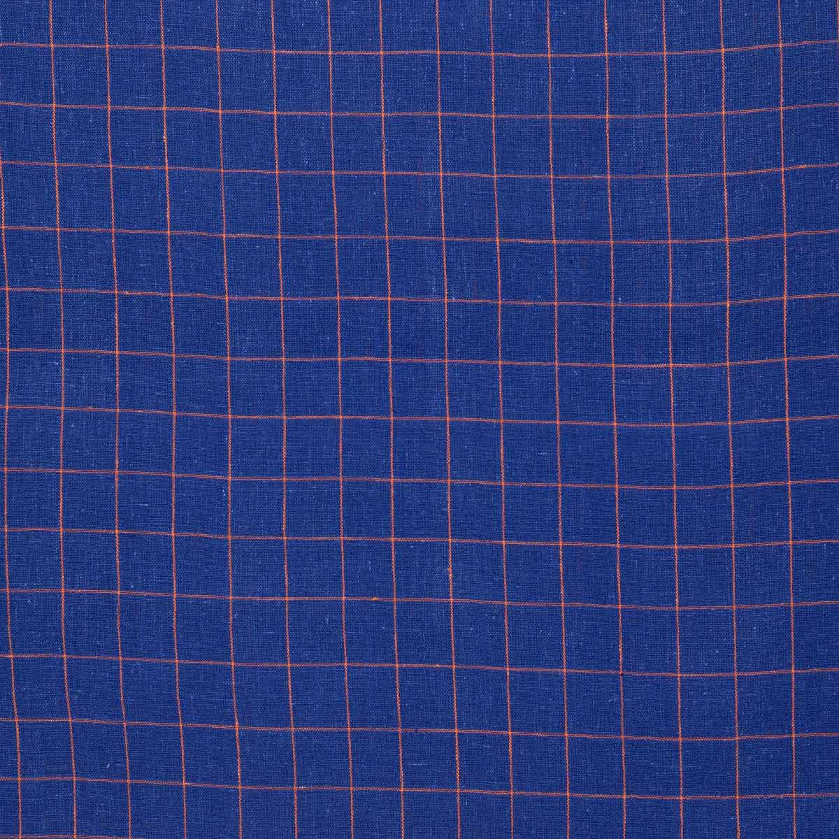ECO GRID Fabric, blue/rust