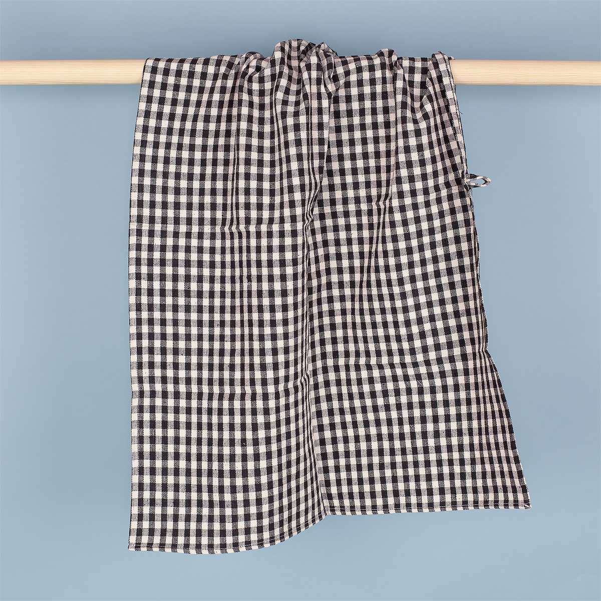 ECO GINGHAM MINI Towel, black/nature