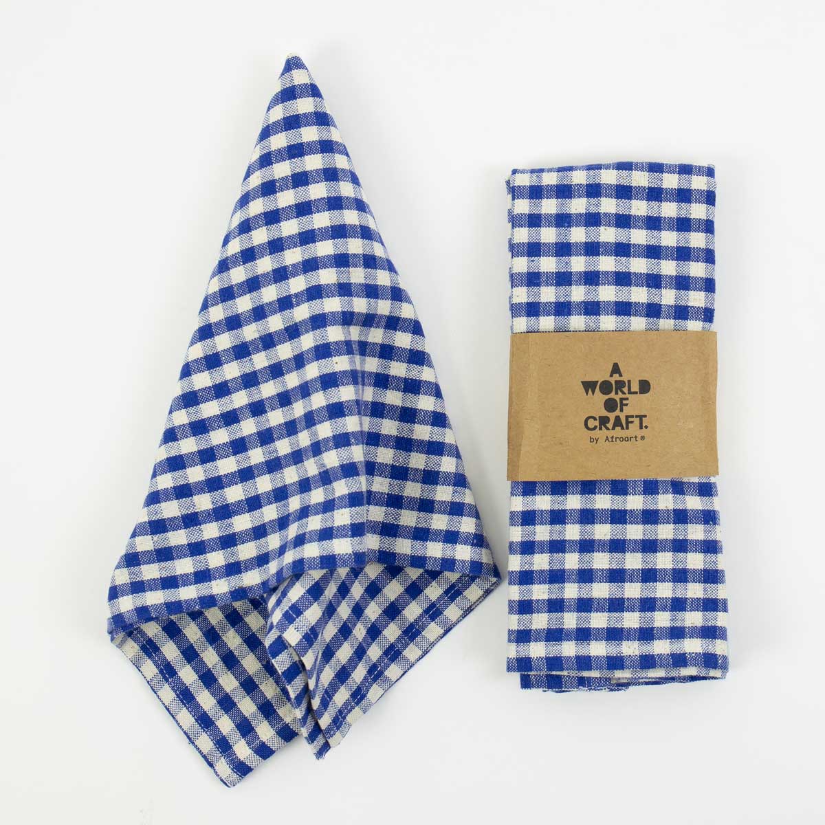 ECO KITCHEN CHECK Servett 2-pack, offwhite/blå