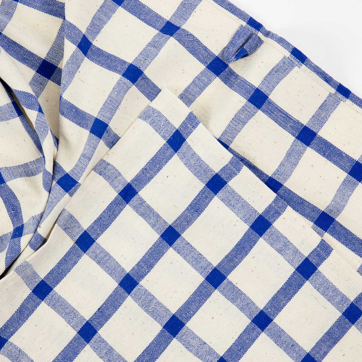 ECO KITCKEN CHECK BLUE Handduk, offwhite/blå