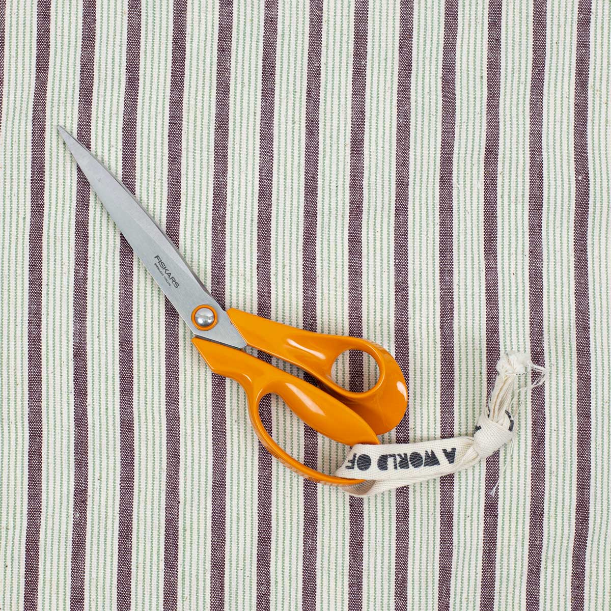 ECO REPEATESTRIPE Fabric winered/white/green