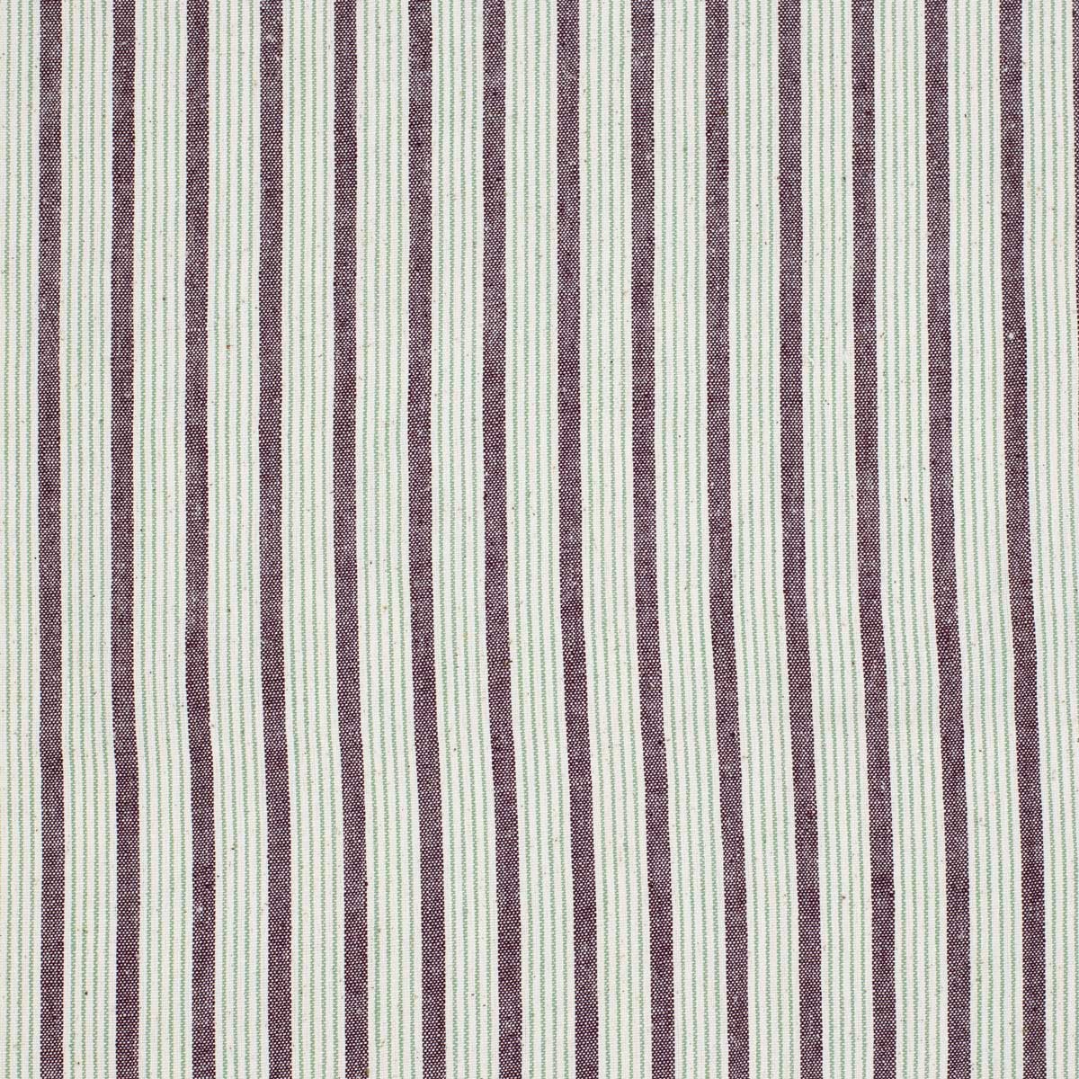 ECO REPEATSTRIPE Metervara, vinröd/vit/grön