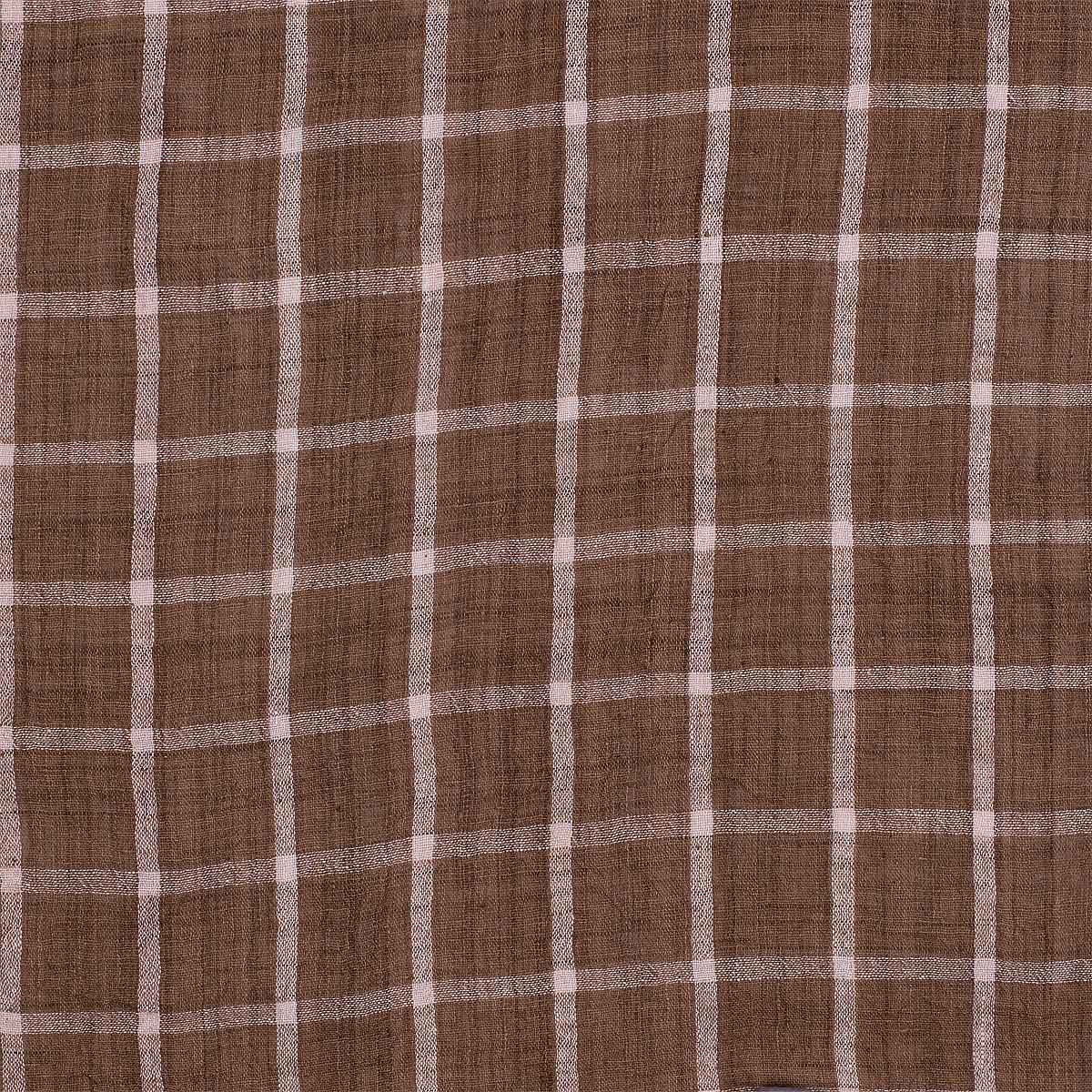 ECO ROBIN Fabric, brown/white