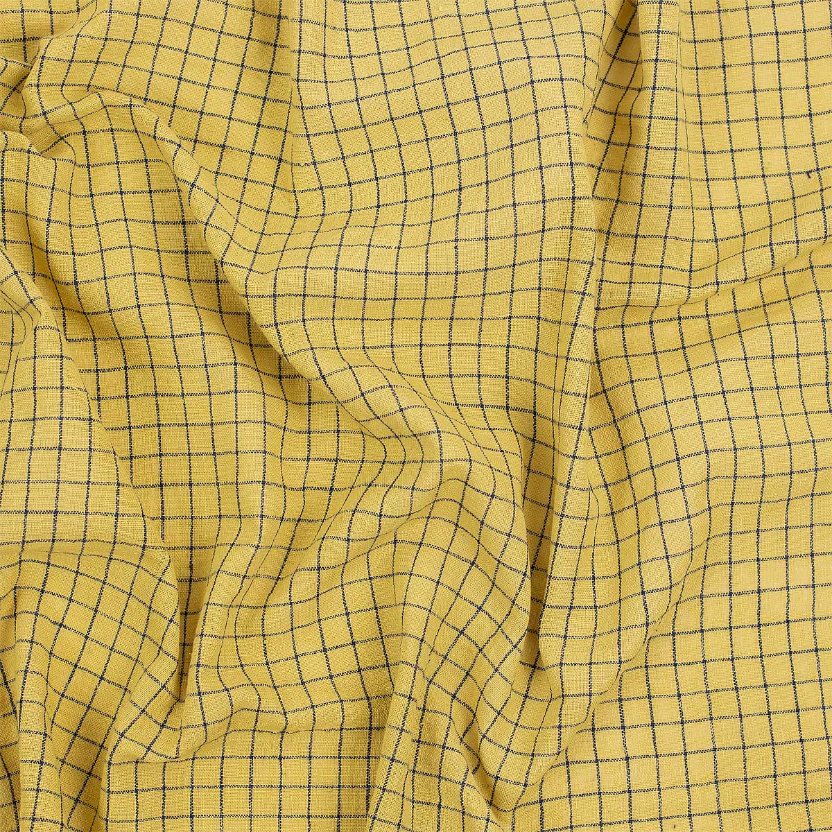 ECO SVEA Fabric, mustard/blue
