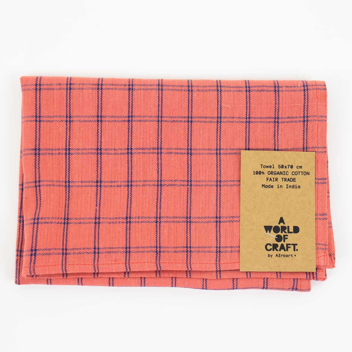 ECO DOUBLEGRID Towel pink/blue