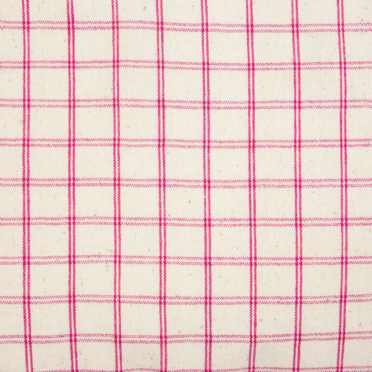 ECO DOUBLEGRID Fabric, offwhite/cerise