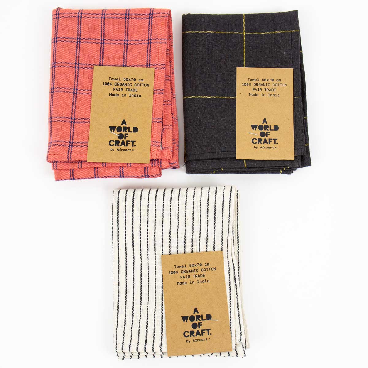 ECO DOUBLEGRID Towel pink/blue
