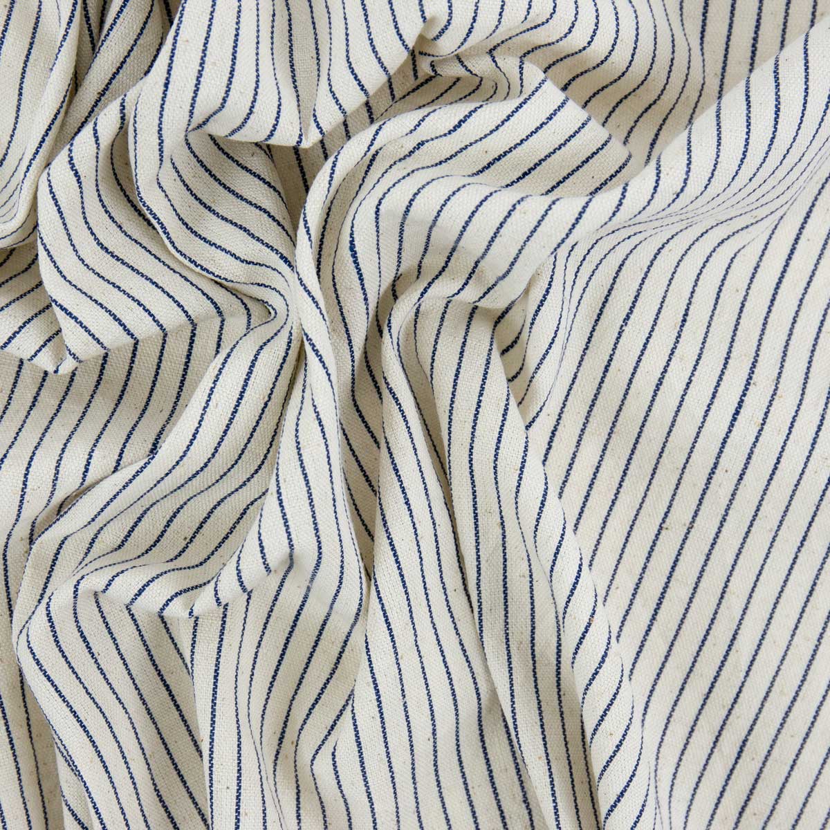 ECO THINSTRIPE Fabric, offwhite/blue