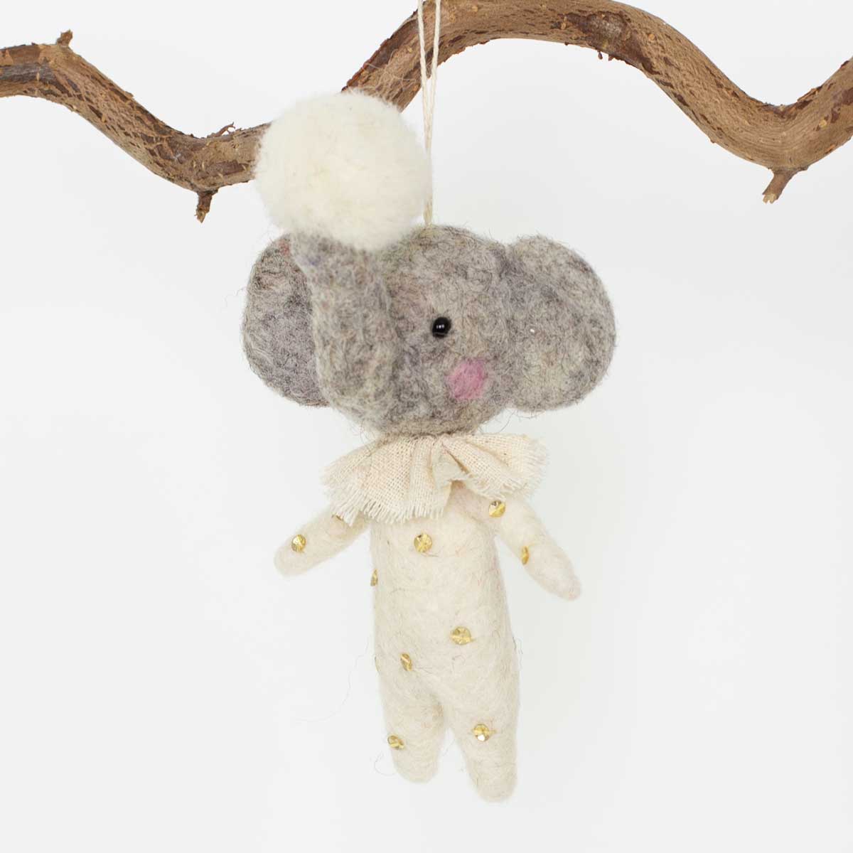 ELEPHANT W BALL Ornament