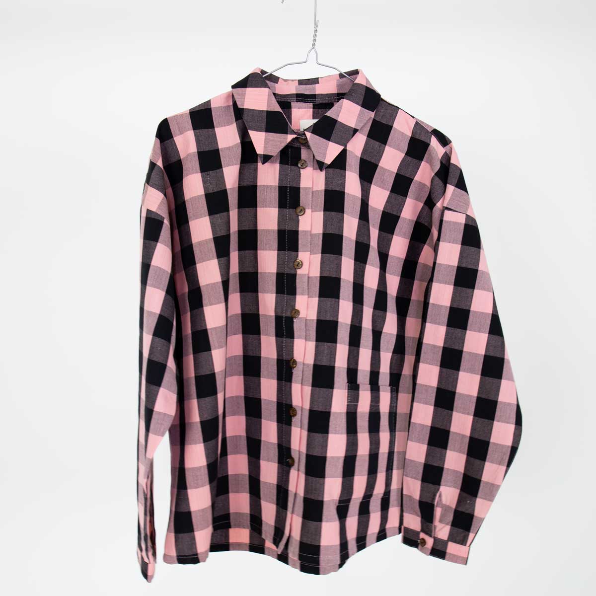 ELVIRA Skjortjacka, rosa/svart