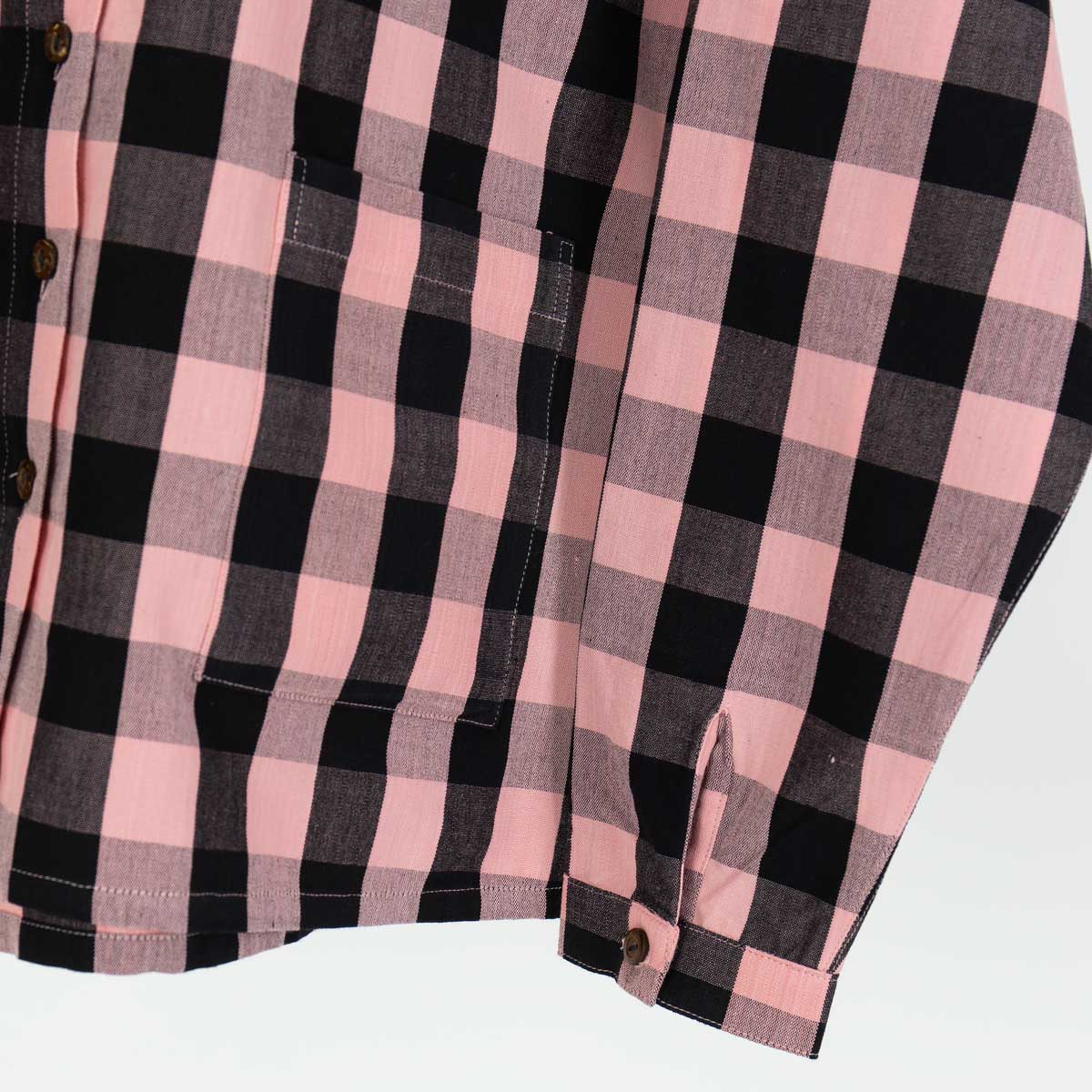 ELVIRA Skjortjacka, rosa/svart