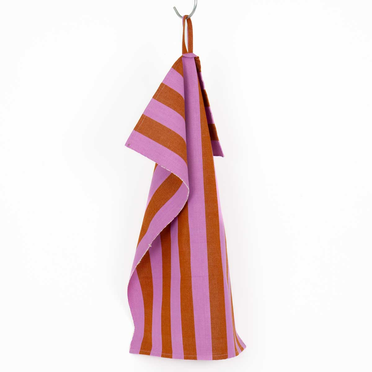 EMANUELA Handduk 50x70, rosa/rost