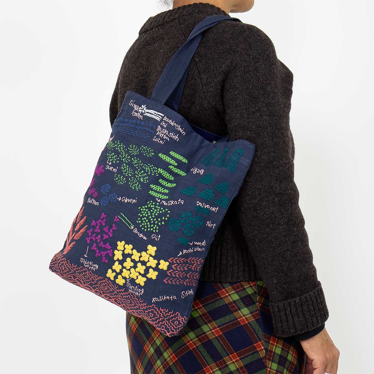 EMBROIDERY Väska, blå