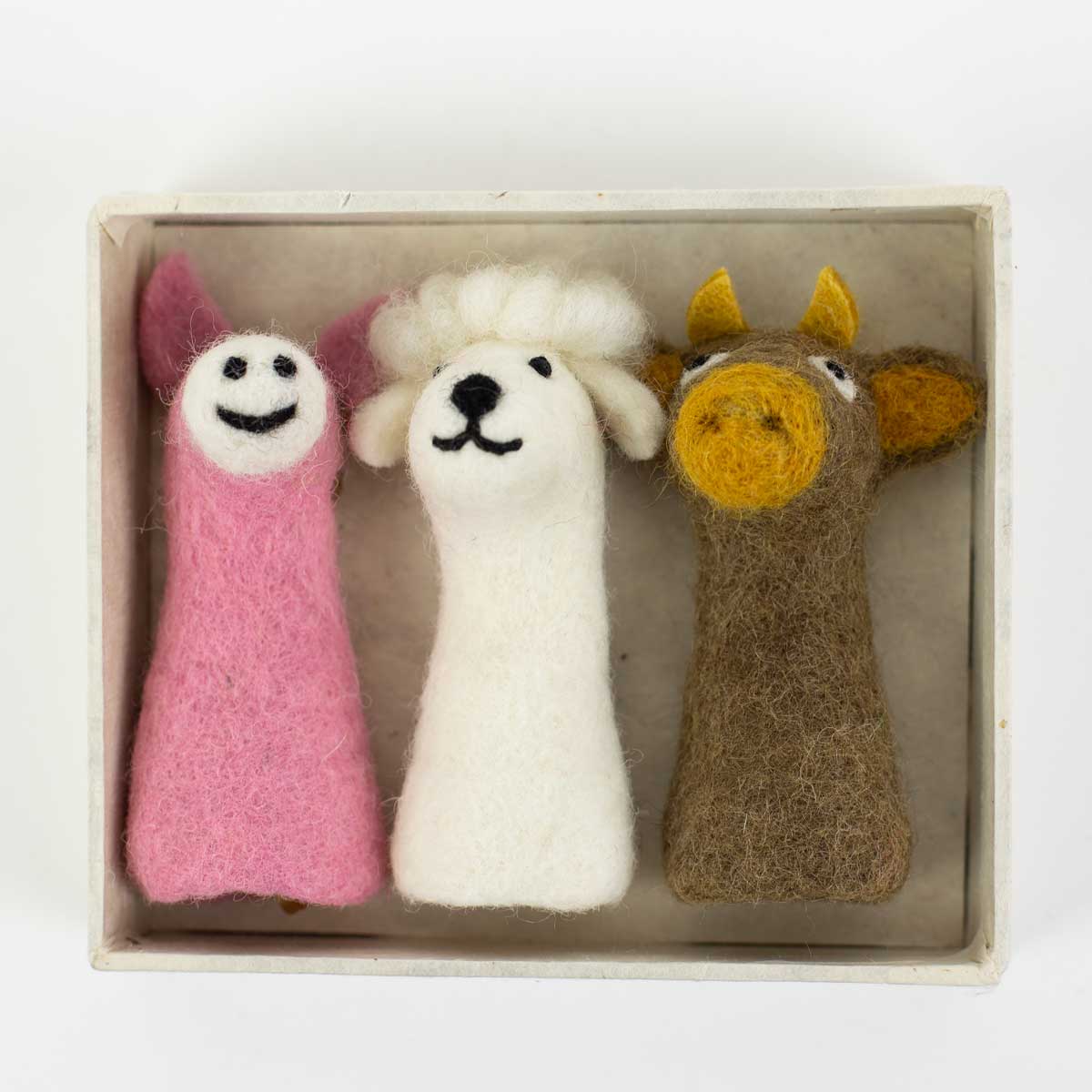 FELT COW Fingerd. 3-pack