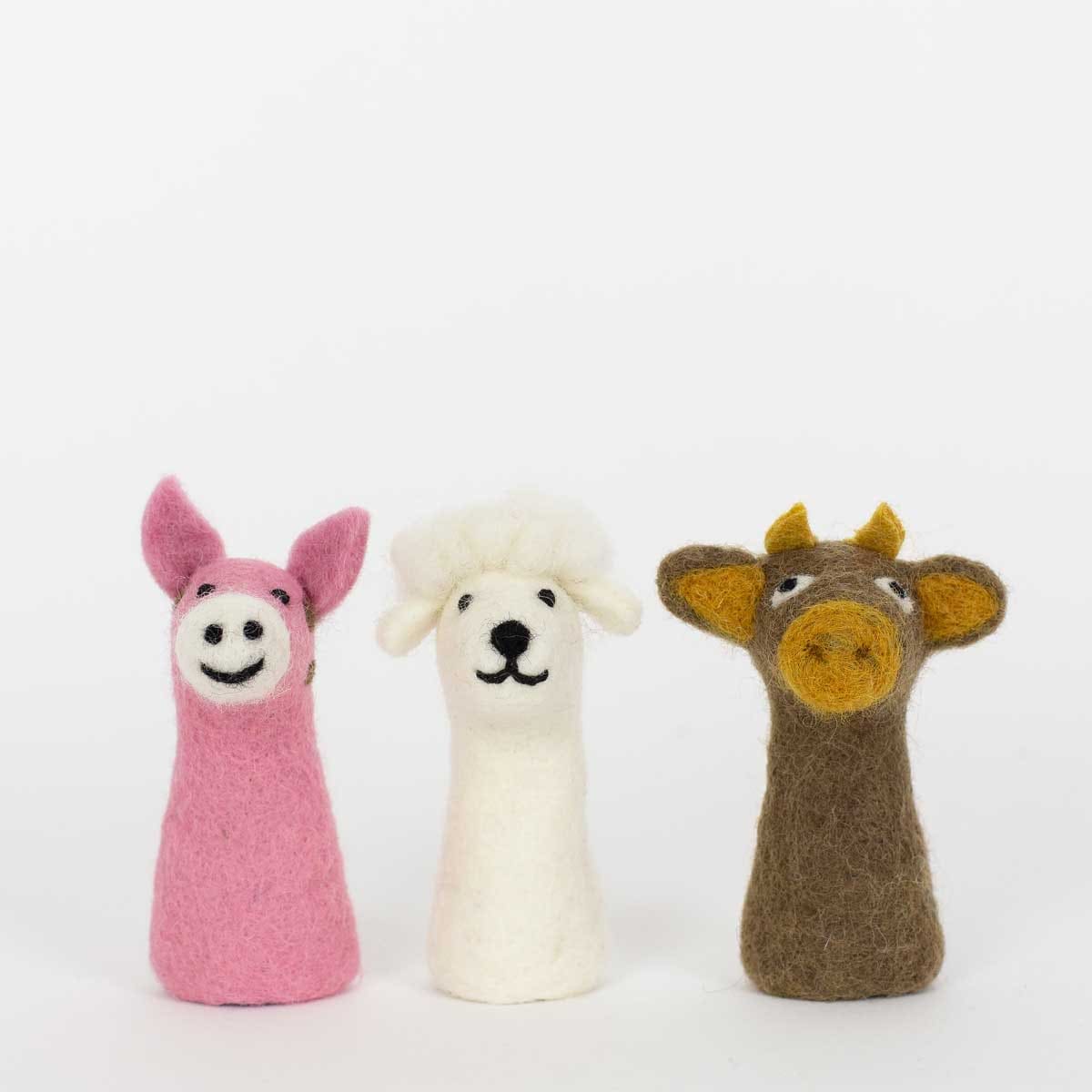 FELT COW Fingerd. 3-pack