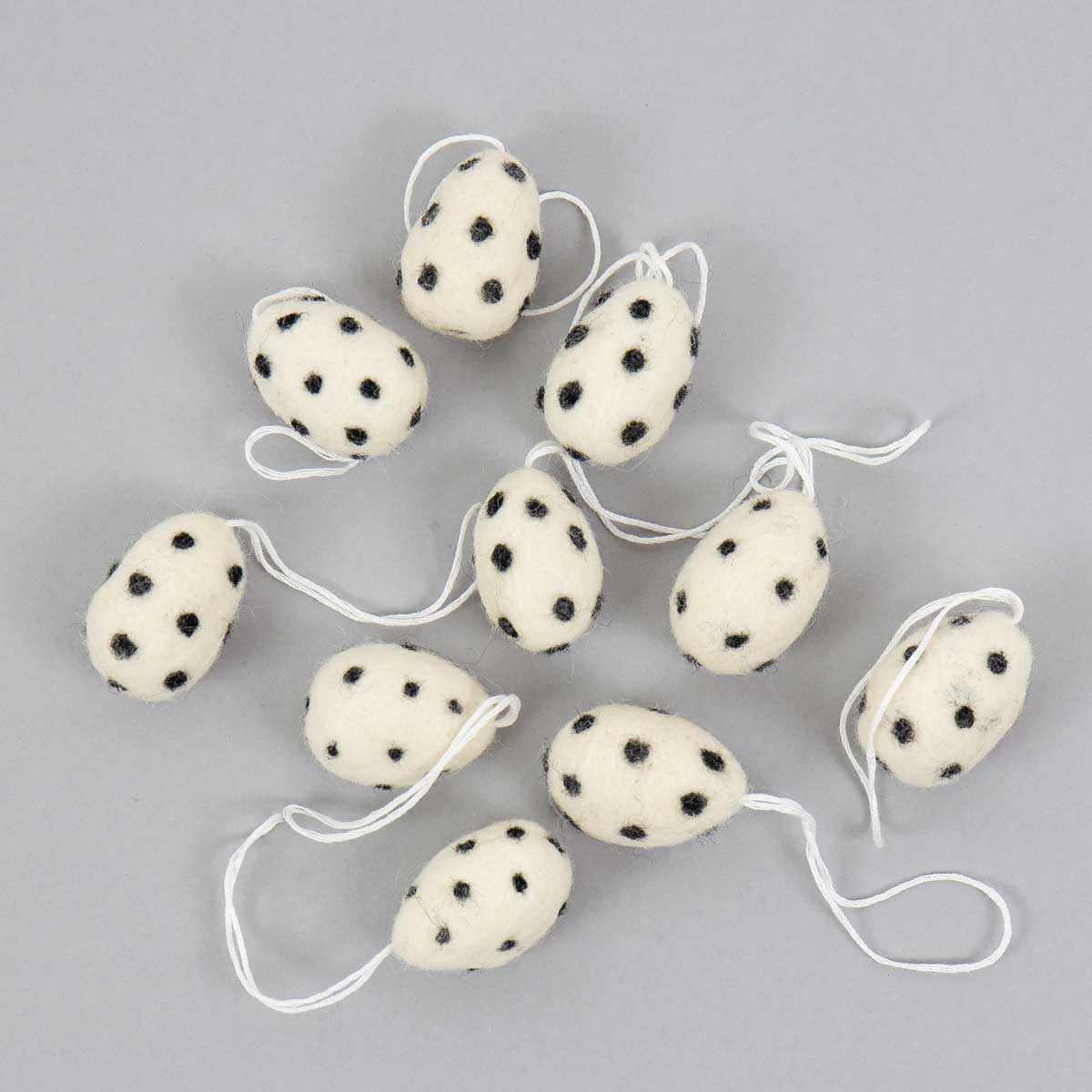 FELT EGGS Easter ornament 10-pack