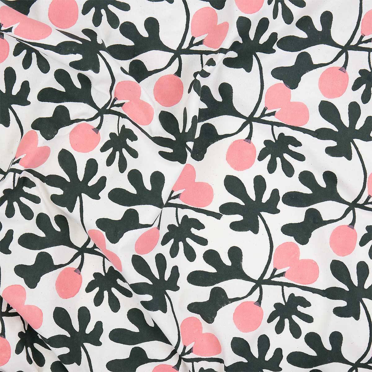 FIG Duk 140x260, grön/rosa