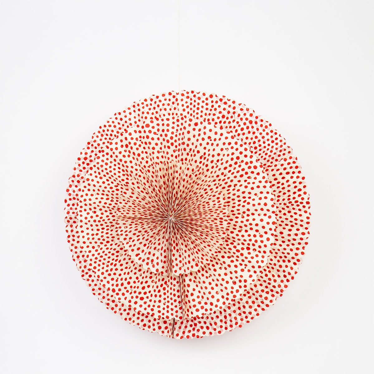 FLAKE DOTTED Star S, red/white