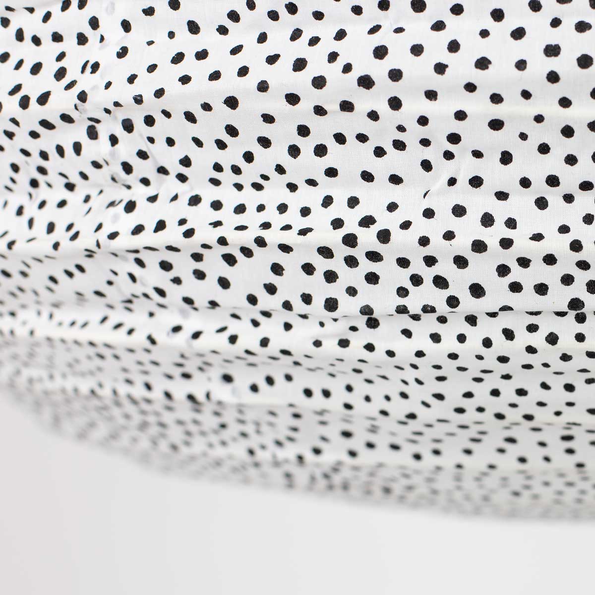 FLECK OVAL Lampskärm, offwhite/svart