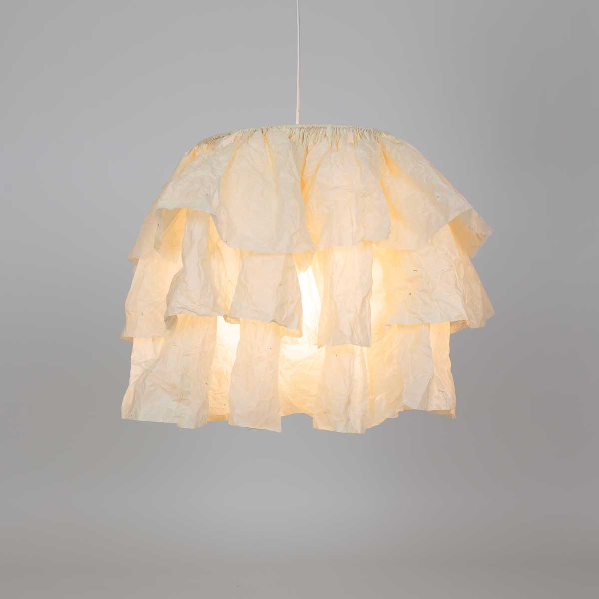 FLOUNCE Lampskärm L, offwhite