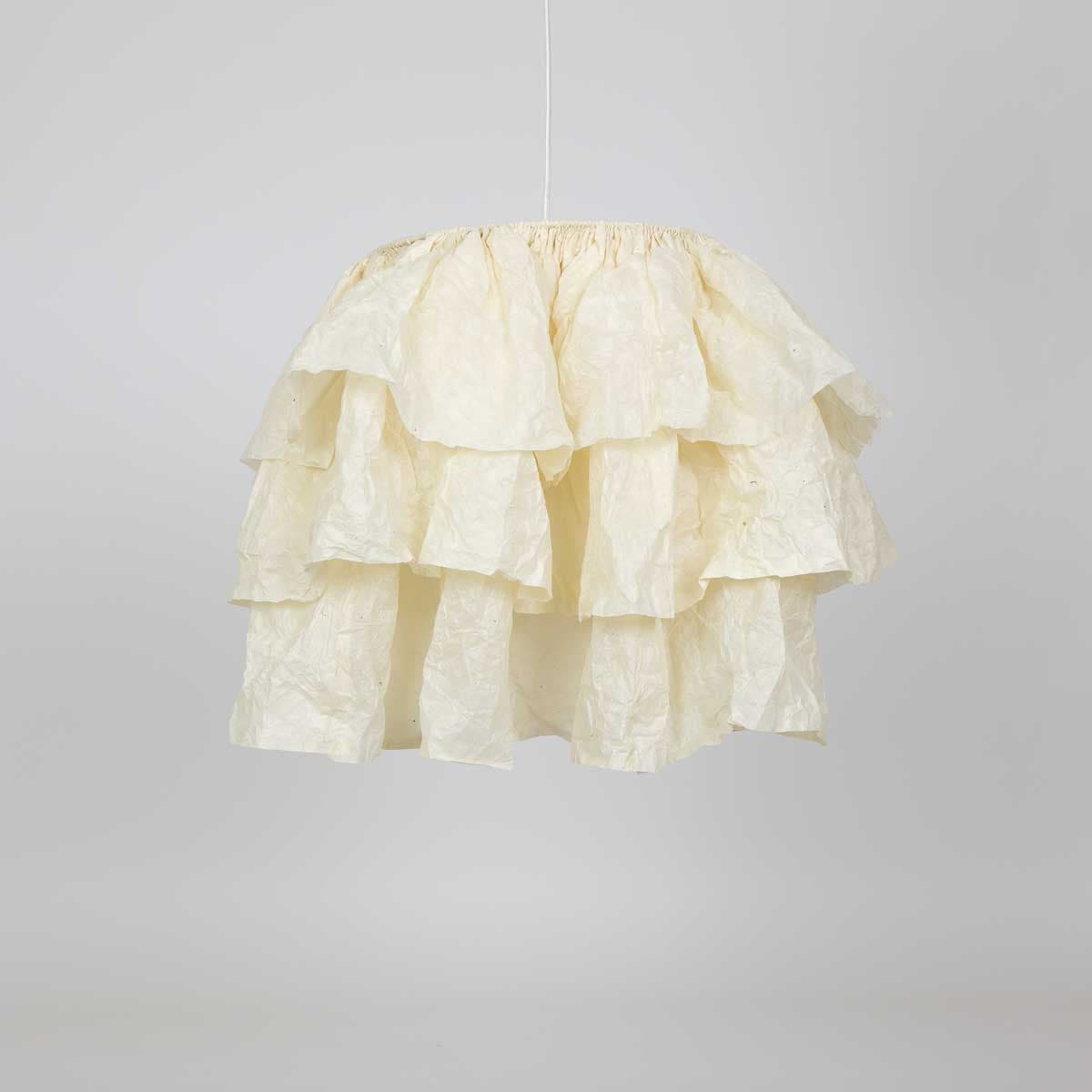 FLOUNCE Lampskärm L, offwhite