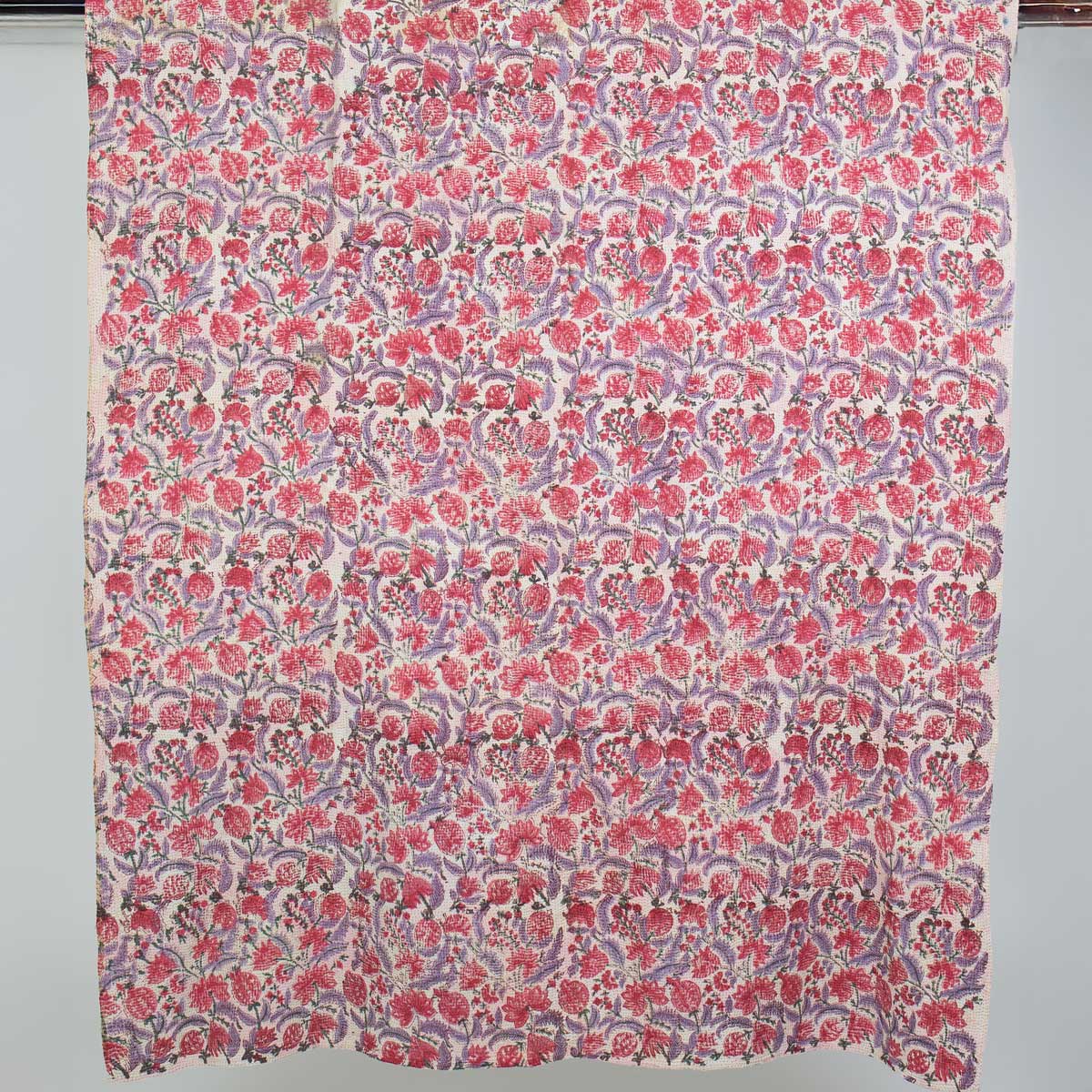 KANTHA FLOWER VINTAGE, Överkast/Bonad