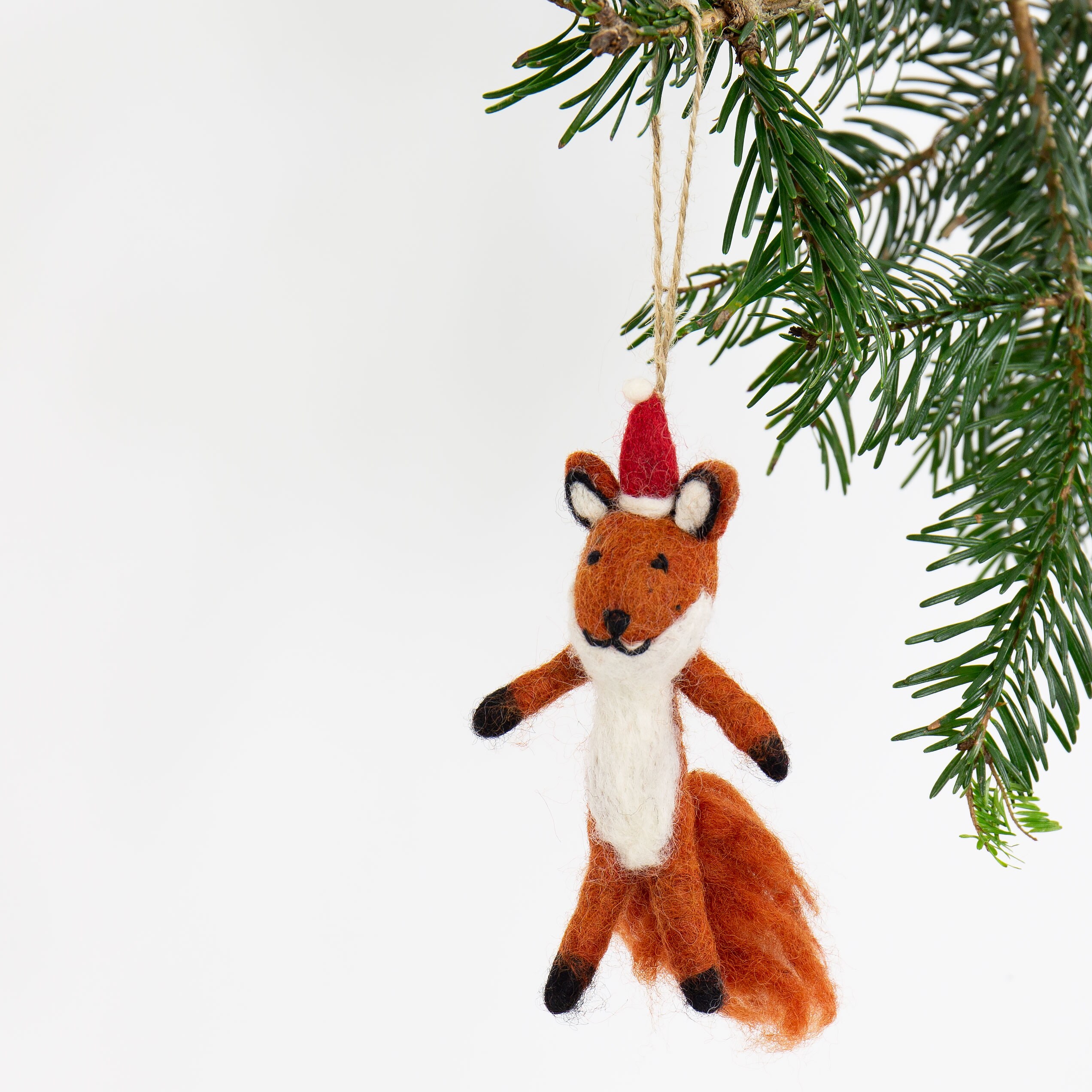 FOX SANTA Ornament