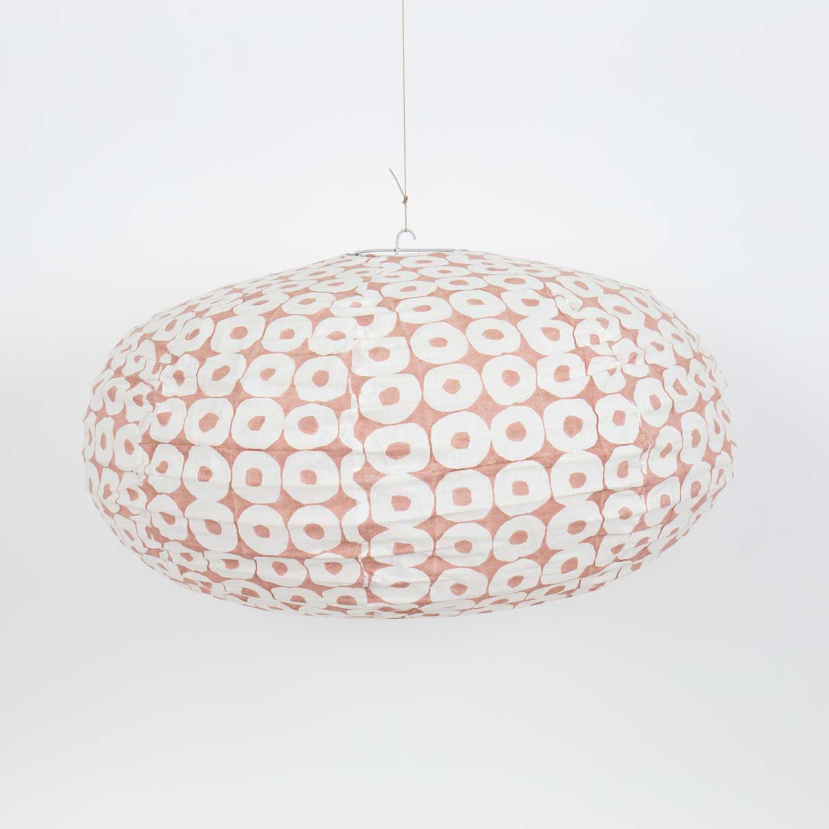 FRITTER OVAL Lampshade, pink/white