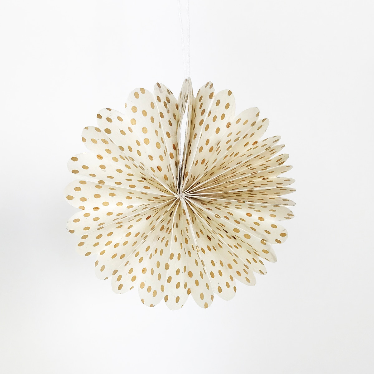 FOLD Julhänge 2-pack, guld/vit