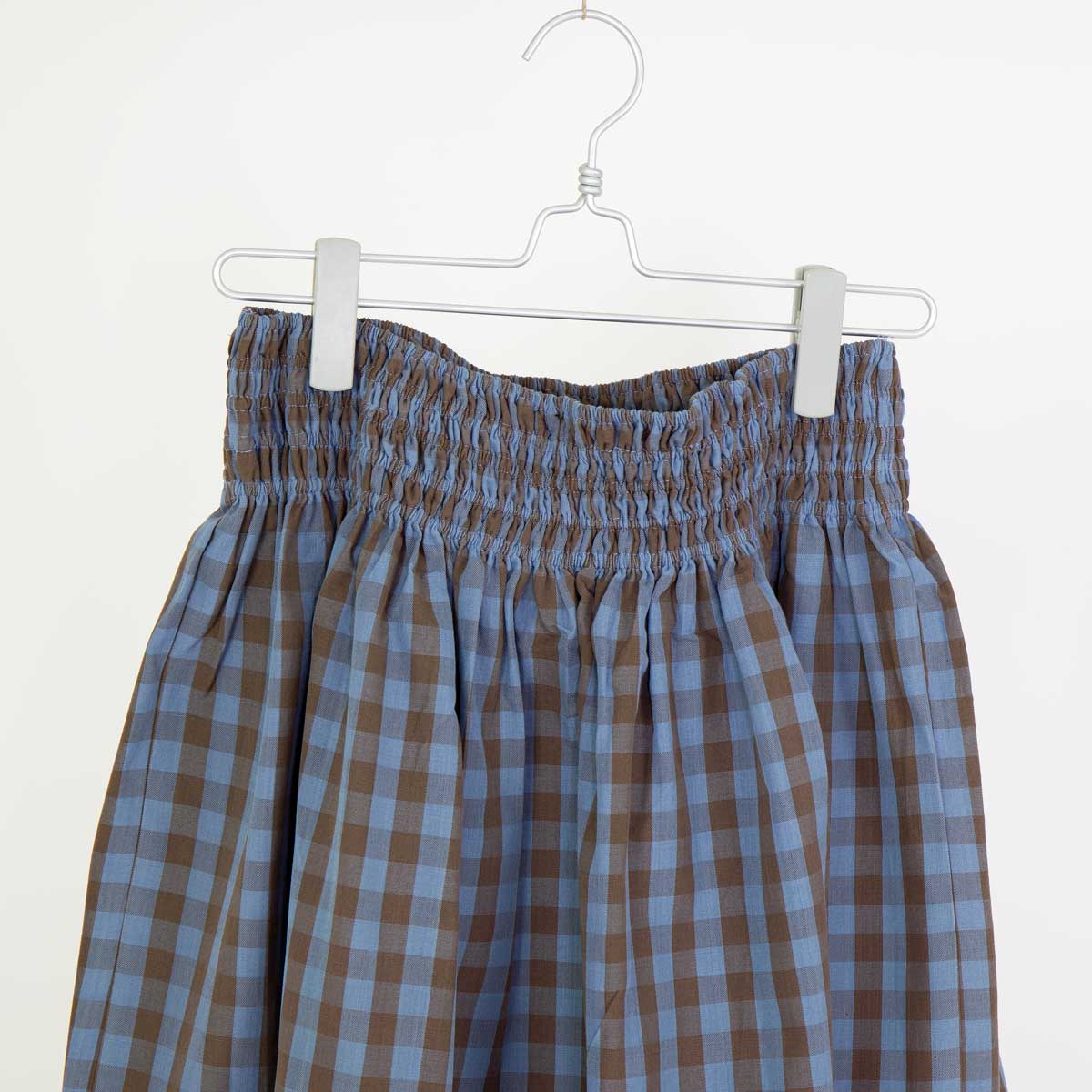 GISELA Kjol, blå/brun, one size