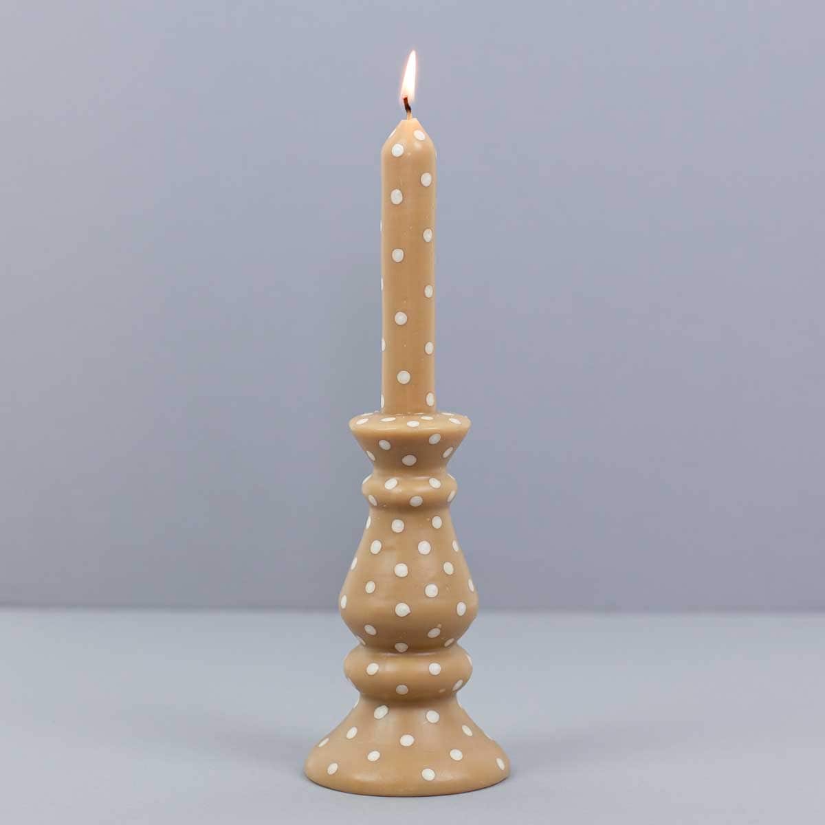 GLOW Candle, beige/white